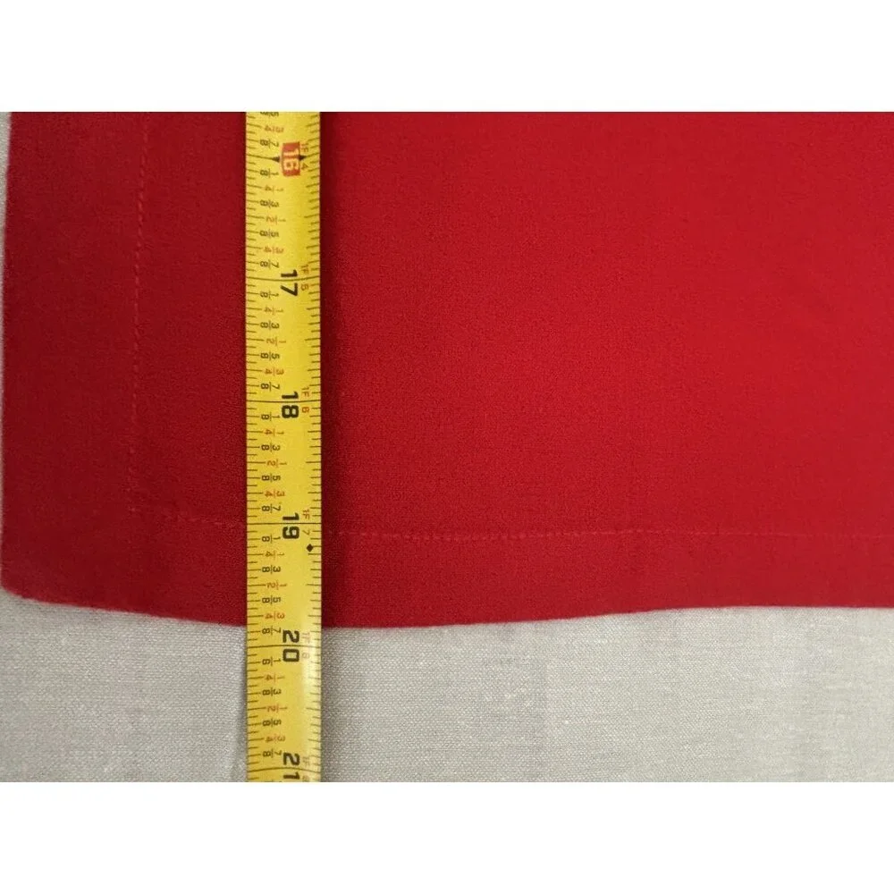 Crate & Barrel Red Confetti Tree Napkins Set 4 Red Yellow Cloth 20”